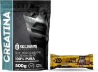 Kit: Creatina 500g + Barrinha Elitebar Pão de Mel 10g Soldiers Nutrition