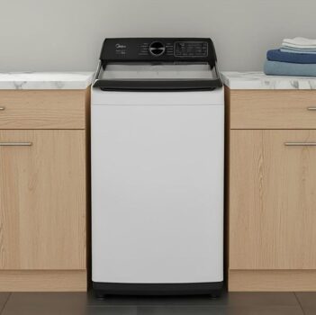 Lavadora de Roupas Midea 12kg 10 Programas de Lavagem Branco Wave Impeller MAV04W120/WKBR04