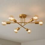 Lustre Luminária Teto Moderno Para Sala De Jantar 6 Lâmpadas