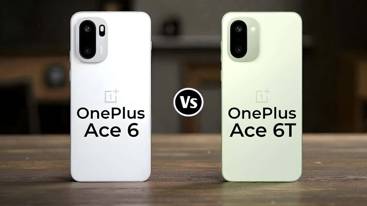 OnePlus Ace 6T vs OnePlus Ace 6 – Comparativo Completo