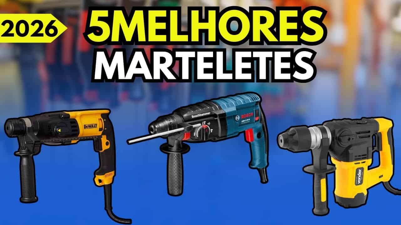 Melhor martelete rompedor para comprar em 2026: top 5 para obra, reforma e uso profissional