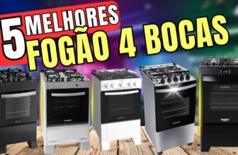 Melhores Fogões 4 Bocas de 2026: TOP 5 para Comprar HOJE com o Melhor Custo-Benefício