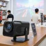 Mini Projetor Android11 Smart Hy320 4k Portátil Tv Celular Cor Preto