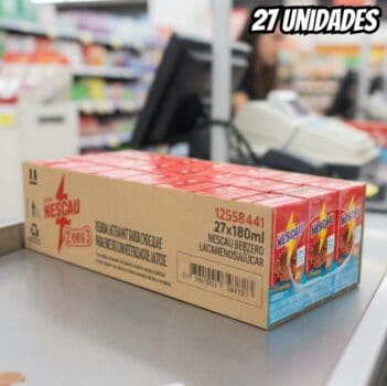 Nescau Bebida Láctea UHT Chocolate Zero Lactose 180Ml – 27 unidades