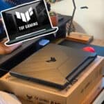 Notebook Gamer ASUS TUF Gaming A15, AMD RYZEN 7 7435HS, 8GB RAM, 512GB SSD, RTX 2050 KeepOS, 15,6″ FHD, Preto Grafite – FA506NFR-HN069