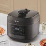 Panela De Pressão Elétrica 5l Nutripro Preta Midea Cor Preto