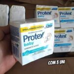 Sabonete Em Barra Para Bebê Protex Baby Delicate Care 85g 3 Unidades
