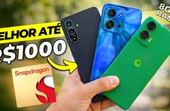 TOP 7 melhores celulares até R$ 1.000 custo-benefício em 2025