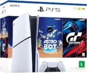 PlayStation 5 Disk 2025 1TB 1 Controle Branco Sony com 2 Jogos