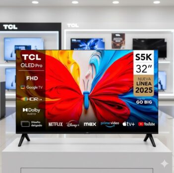 Smart TV 32″ TCL Full HD QLED 35S5K Google TV 2 HDMI