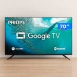Smart TV 70" Philips 4K UHD DLED 70PUG7019/78 Google TV Quad Core Google Assistente 3 HDMI