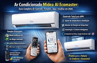 Ar Condicionado Midea AI Ecomaster: Guia Completo de Controle, Funções, App e Análise em 2026