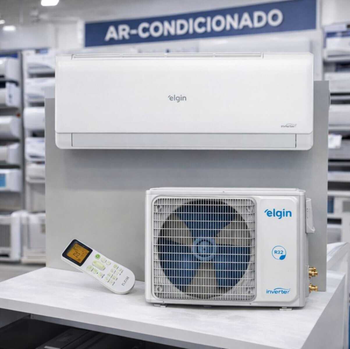 Ar Condicionado Split Elgin Eco Inverter II Wi-Fi 18000 BTUs Frio 220V ...