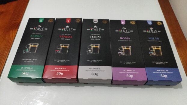 Cápsulas Compativeis Nespresso Café moido e torrado Cafe Italle 50 Und