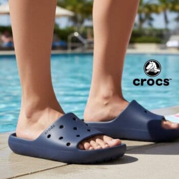 Chinelo Crocs Classic Slide Navy