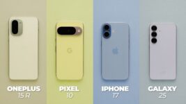 Comparativo completo de celulares premium em 2026: OnePlus 15R vs Pixel 10 vs Galaxy S25 vs iPhone 17