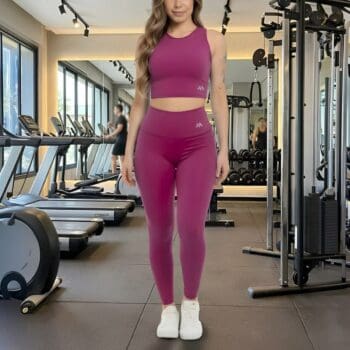 Conjunto Blackout Zero Transparência Legging E Cropped