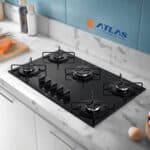 Cooktop 5 Bocas A Gás Atlas Agile Up Mega Chama Preto