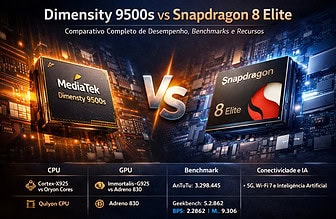 Dimensity 9500s vs Snapdragon 8 Elite: Comparativo Completo de Desempenho, Benchmarks e Recursos