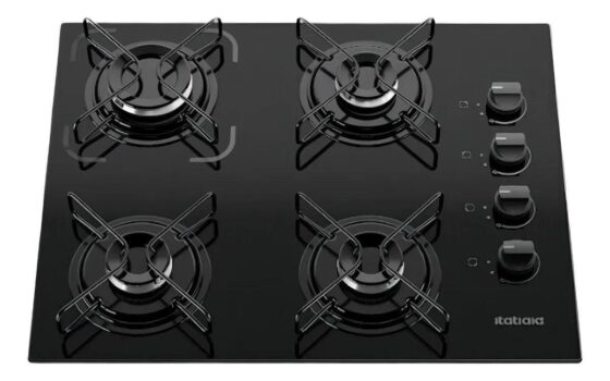 Fogão Cooktop Itatiaia Essencial 4 Bocas À Gás Preto-bivolt