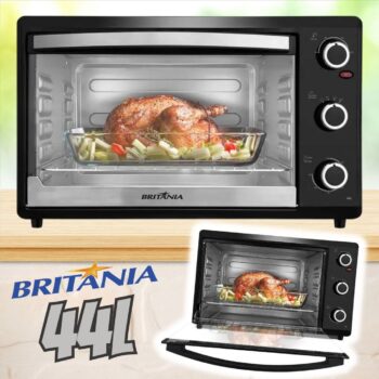 Forno Elétrico Britânia 44L Preto Dupla Resistência 1500W BFE44P 127V