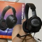 JBL, Fone de Ouvido Com Fio, Quantum 100M2, Headset Gamer, Over Ear, Microfone Removível - Preto