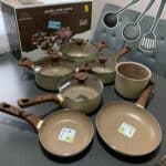 Jogo De Panelas Cerâmico Antiaderente Indução 10 Peças