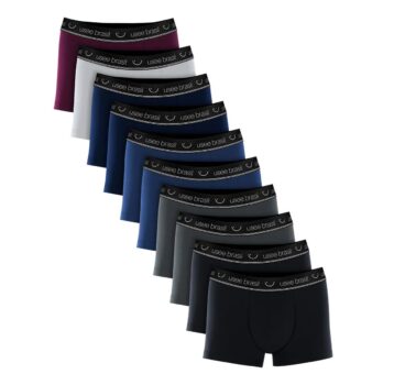 Kit 10 Cuecas Boxer Masculina Em Algodão Adulto Usee