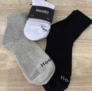 Kit 6 Pares Meias Hoahi Cano Médio Alto Atoalhada Academia