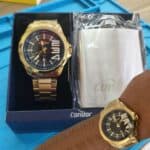 Kit Condor Masculino Speed Dourado - Co2115mwd/k4p Fundo Preto