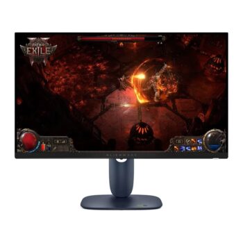 Monitor Gamer Dell Alienware 27″, QHD, 180Hz, 1ms, IPS, DisplayPort e HDMI, FreeSync, Ajuste de Altura, Preto – AW2725DM