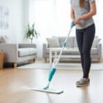 Mop Spray 3 em 1 com Reservatório 400ml - Esfregão Mágico para Limpeza Completa: Lava, Enxágua e Seca