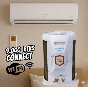 Ar Condicionado Split Hi Wall Inverter Springer Midea AirVolution Connect 9000 BTU/h Frio 42AFVCI09S5-220 Volts