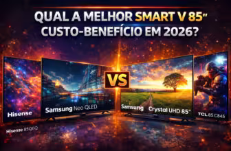 Qual a melhor Smart TV 85 polegadas custo-benefício em 2026?