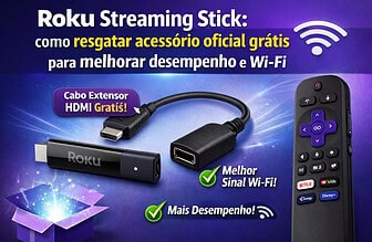 Roku Streaming Stick: como resgatar acessório oficial grátis para melhorar desempenho e Wi-Fi