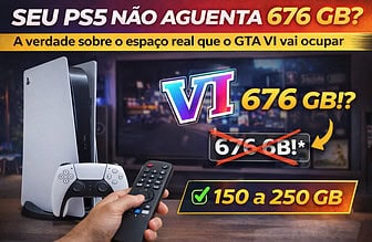 Seu PS5 não aguenta 676 GB? A verdade sobre o espaço real que o GTA VI vai ocupar