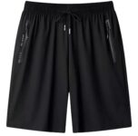 Short Masculino Bermuda Praia 2 Bolsos Zíper Secagem Rápida