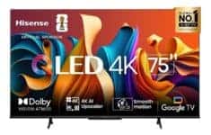 Smart Tv 75 P Hisense Ultra Hd 4k Wi-fi Bluetooth Usb E Hdmi