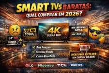 Smart TV barata em 2026: como escolher sem cair em cilada