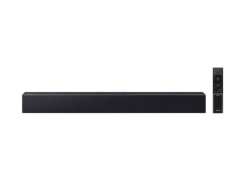 Soundbar Samsung HW-B400F, com 2.0 canais, Bluetooth, Subwoofer integrado e HDMI ARC