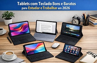 Tablets com teclado bons e baratos para estudar e trabalhar em 2026