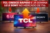 TCL Cresce Rápido e Já Domina LG e Sony no Mercado de TVs