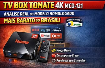 TV Box Tomate 4K MCD-121: análise real do modelo homologado mais barato do Brasil