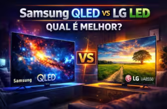 TV QLED da Samsung é melhor que TV LED da LG? Comparativo real entre QEF1 e UA8550