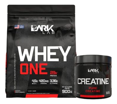 Whey One 900g Baunilha + Creatina 300g Dark Lab