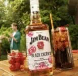 Whiskey Bourbon Americano Jim Beam Cereja 1L