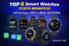 6 Smartwatches Custo-Benefício com NFC, WhatsApp e Bateria Duradoura em 2026