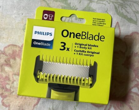 Lâminas de Reposição Originais Philips OneBlade QP630/51 Aço Inoxidável Para Raspar, Aparar e Contornar – Pacote com 3