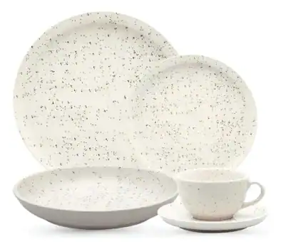 Aparelho De Jantar E Chá 30 Peças Oxford Flat Chuvisco