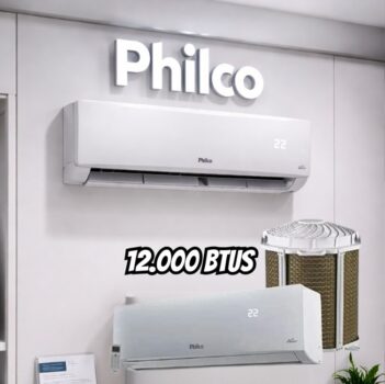 Ar-condicionado Split 12.000 BTUs Philco Inverter Frio Hi Wall PAC12FC INT